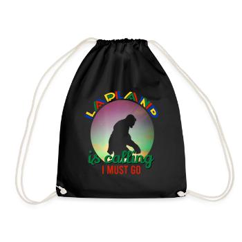 La Laponie appelle que je dois y aller - Sac de sport léger - noir - Devant
