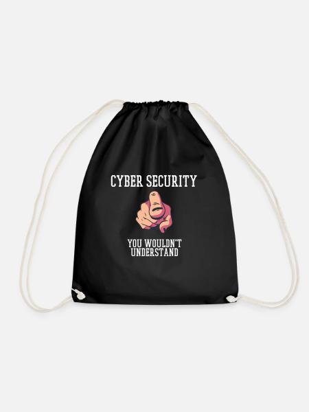 Cybersecurity - IT Security Computer Scientist - Drawstring Bag - black