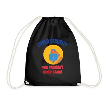 Cybersecurity - IT Security Computer Scientist - Drawstring Bag - black - Front