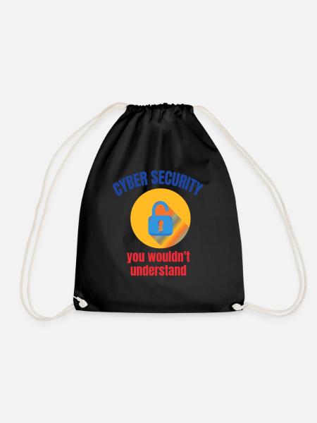 Cybersecurity - IT Security Computer Scientist - Drawstring Bag - black