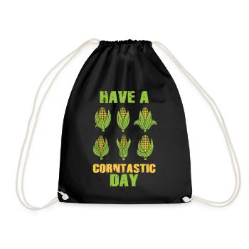 Have a corntastic day - Drawstring Bag - black - Front