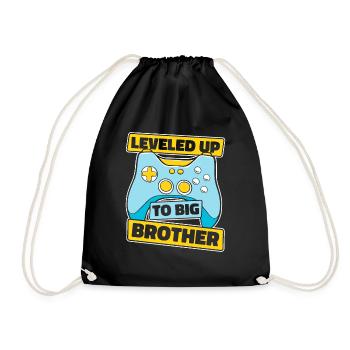 Frère Grand frère Famille - Sac de sport léger - noir - Devant
