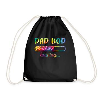 Dad Bod Loading T-Shirt - Turnbeutel - Schwarz - Vorne