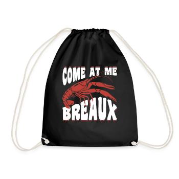 Breaux Crawfish For Crawfish Lover - Drawstring Bag - black - Front