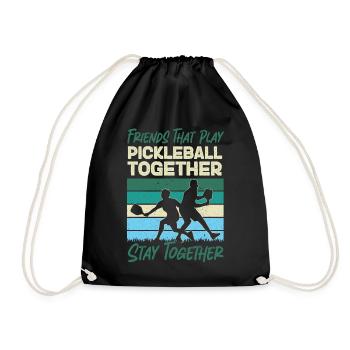 Pickleball Buddies Rétro Vintage - Sac de sport léger - noir - Devant