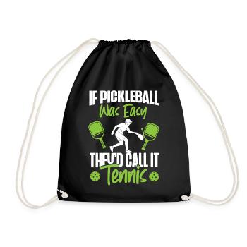 Pickleball Si le pickleball était facile - Sac de sport léger - noir - Devant
