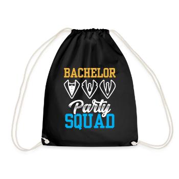 Bachelor Party Squad Bride Bachelor - Drawstring Bag - black - Front