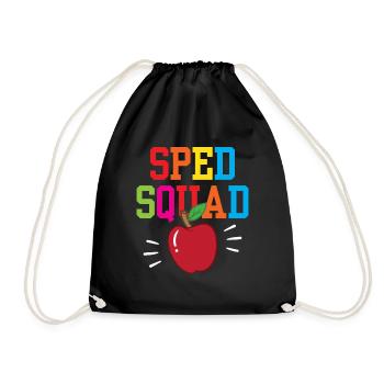 Special Education Team Profession Special Education Teacher - Drawstring Bag - black - Front