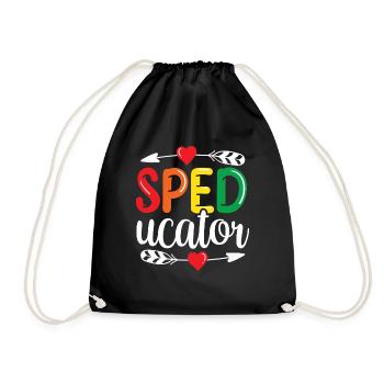 Sped-Ucator Profession Special Education Special Education Special Education - Drawstring Bag - black - Front
