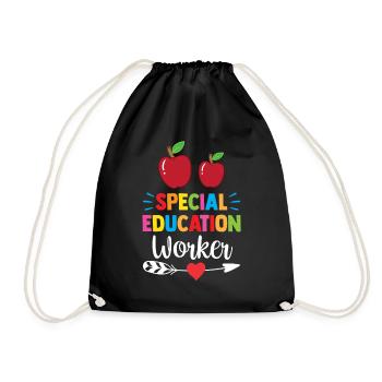Special Education Workers Special Education Teachers - Drawstring Bag - black - Front