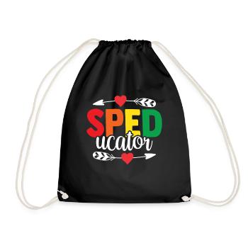 Speducator Special Education Special Education Teacher - Drawstring Bag - black - Front