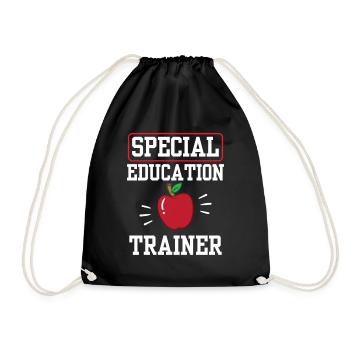 Special Education Trainer Teacher Special Education - Drawstring Bag - black - Front