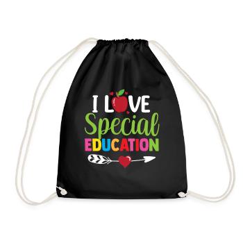 J’aime l’éducation spécialisée Enseignante en éducation spécialisée - Sac de sport léger - noir - Devant
