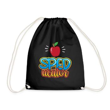 Speducator Special Education Special Education Teachers - Drawstring Bag - black - Front