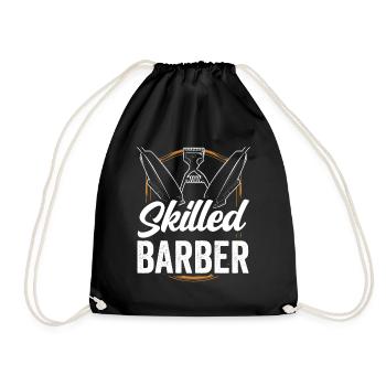 Trained Barber Barbers Barber Barbershop - Drawstring Bag - black - Front