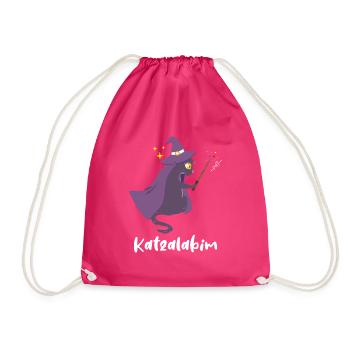 Baguette de sorcière de chat Katzalabim Sorcières d’Halloween - Sac de sport léger - fuchsia - Devant