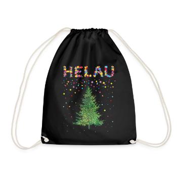 Helau Carnival Kölsch Christmas Days Christmas Tree - Drawstring Bag - black - Front