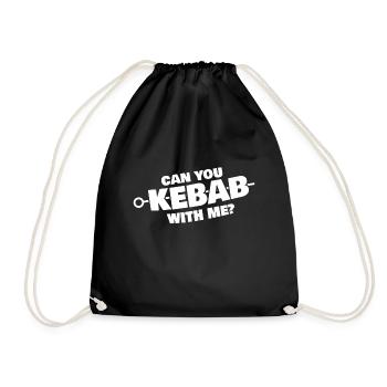 You Cant Kebab With Me - Turnbeutel - Schwarz - Vorne