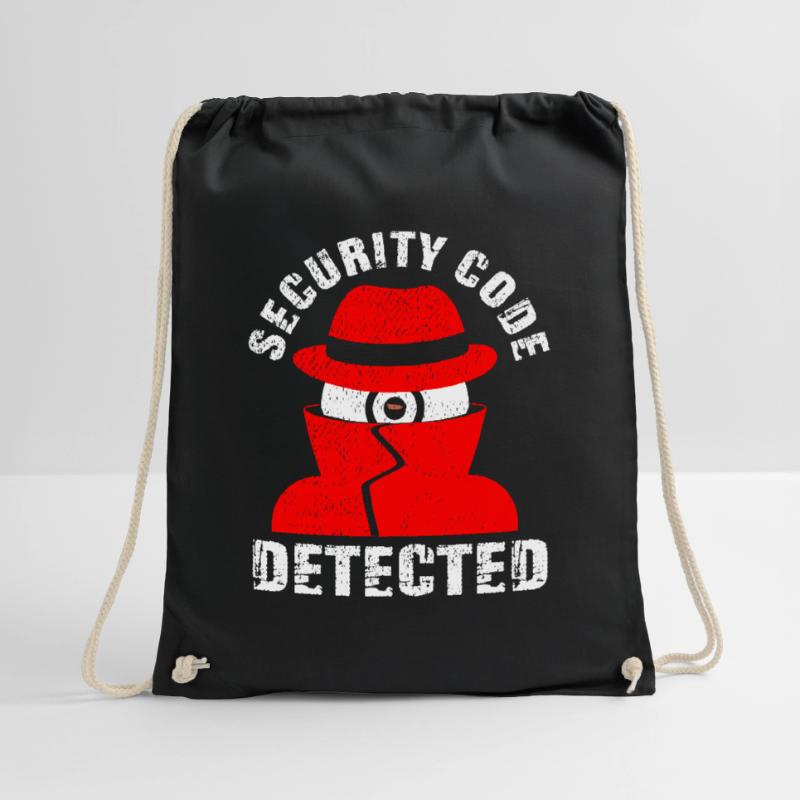 Network And Computer Security Hard Disc Detective Drawstring Bag