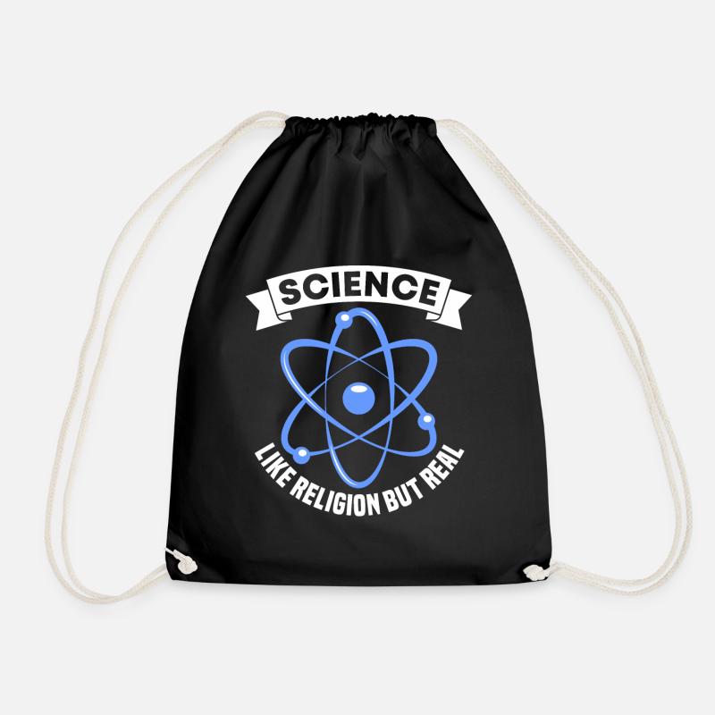 Science Like Religion Only Real Funny For Atheist - Turnbeutel - Schwarz