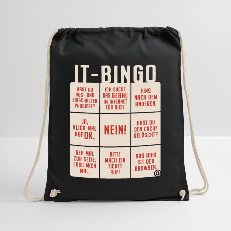 IT Support Bingo Service Desk IT Helpdesk Sysadmin Turnbeutel