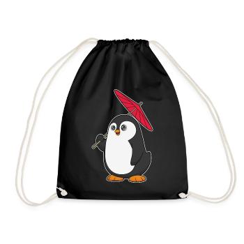 Parapluie pingouin - Sac de sport léger - noir - Devant