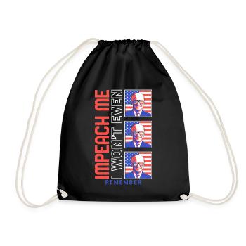 Chemise Joe Biden, destituez-moi Président Joe Biden - Sac de sport léger - noir - Devant