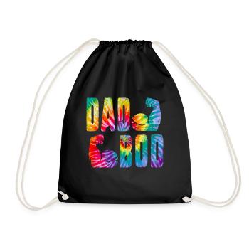 Dad Bod Muscle Building Gym Father's Day Gift for - Drawstring Bag - black - Front