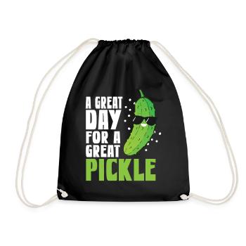 Un grand jour pour un grand cornichon - Sac de sport léger - noir - Devant