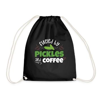 Fueied By Pickles And Coffee - Turnbeutel - Schwarz - Vorne