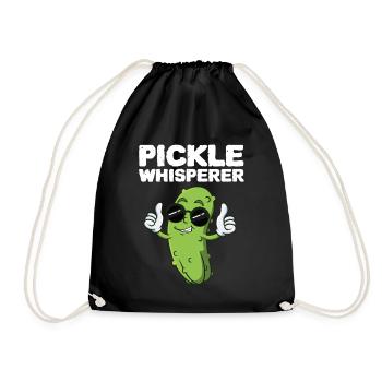 Pickle Whisperer - Turnbeutel - Schwarz - Vorne