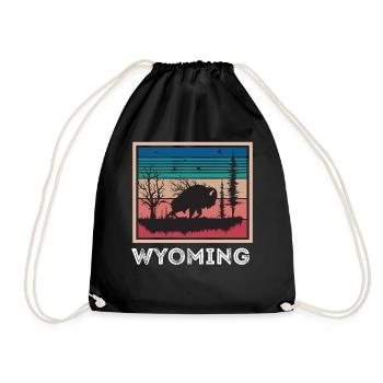 Randonnée Buffalo Nature Wyoming Souvenir Mountain Hike - Sac de sport léger - noir - Devant