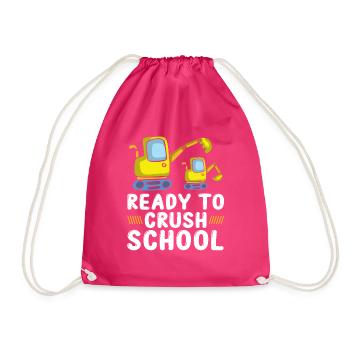 Ready To Crush Schule Bagger - Turnbeutel - Fuchsia - Vorne