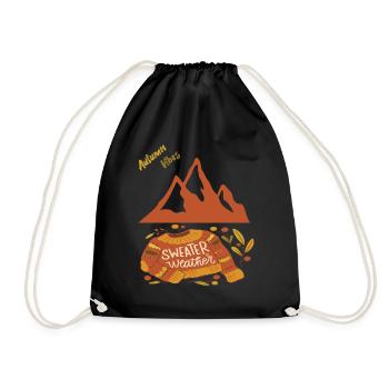Montagnes d’automne Alpes Randonnée Suisse Randonnée - Sac de sport léger - noir - Devant