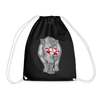 Jetons de poker Rhino Poker - Sac de sport léger - noir - Devant
