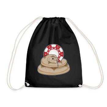 Jetons de poker Snake Poker - Sac de sport léger - noir - Devant