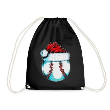Joueur de baseball X-Mas Outfit Joueur de baseball Baseball - Sac de sport léger - noir - Devant