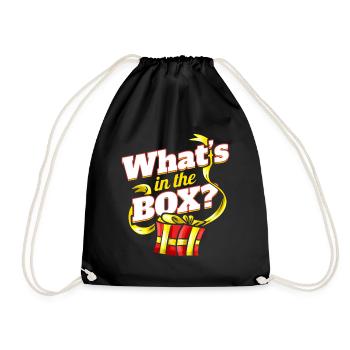 Whats In The Box Present For Christmas - Drawstring Bag - black - Front