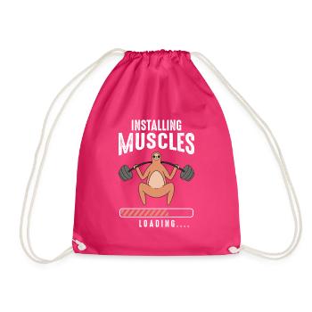Installation de la charge musculaire - Sac de sport léger - fuchsia - Devant