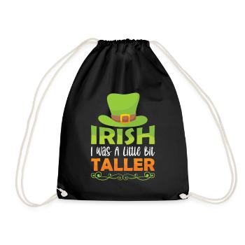 St Patrick's Day Irish Ireland Irish Gaelic - Drawstring Bag - black - Front