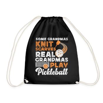 Pickleball Grandma Some Grandmas - Turnbeutel - Schwarz - Vorne