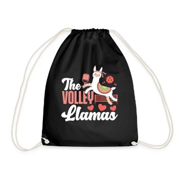 Lama de pickleball Les lamas de volley - Sac de sport léger - noir - Devant
