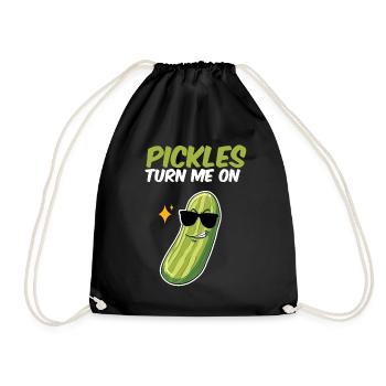 Pickles Turn Me On - Turnbeutel - Schwarz - Vorne