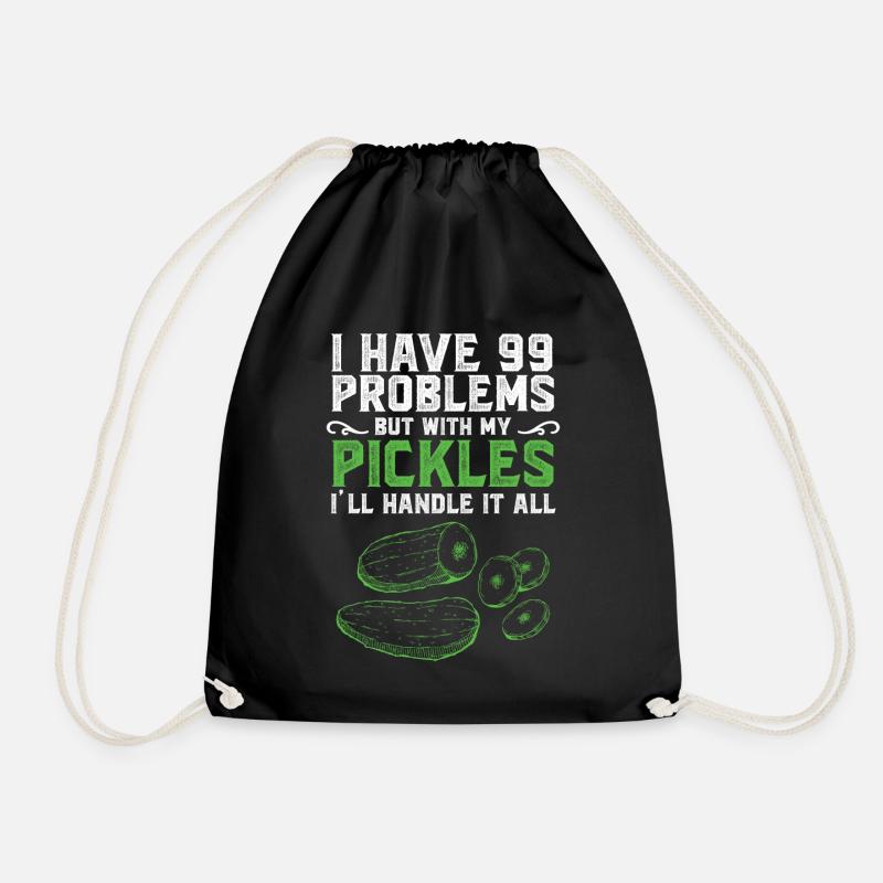 J’ai des problèmes mais avec mes cornichons - Sac de sport léger - noir