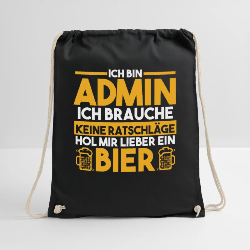Informatiker Programmierer Admin Bier Administrato Turnbeutel