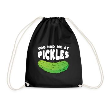 Tu m’as eu à Pickles - Sac de sport léger - noir - Devant