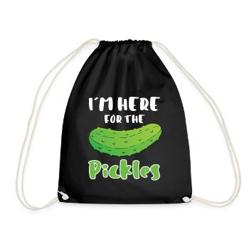 Dans Ici pour les cornichons - Sac de sport léger - noir - Devant
