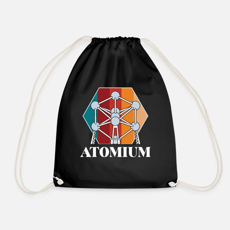 Atomium Atomic nucleus Brüssel Wissenschaft für Ph - Turnbeutel - Schwarz