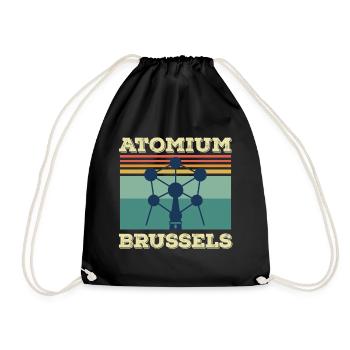 Bruxelles Atomium Heartbeat Atomic nucleus Science - Sac de sport léger - noir - Devant