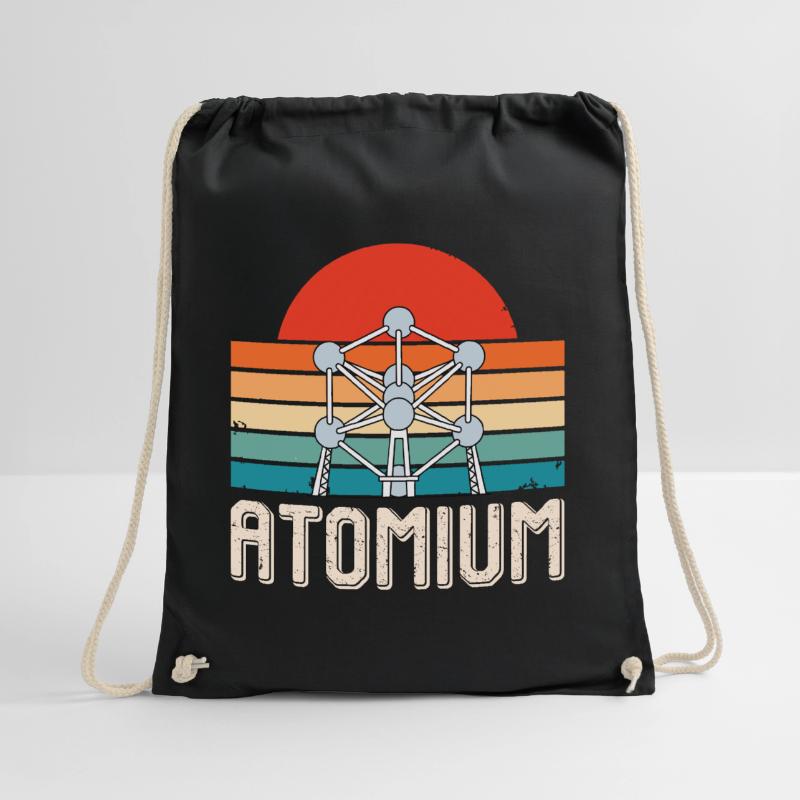 Atomic Physics Atomium Atomic nucleus Science Physicist Drawstring Bag